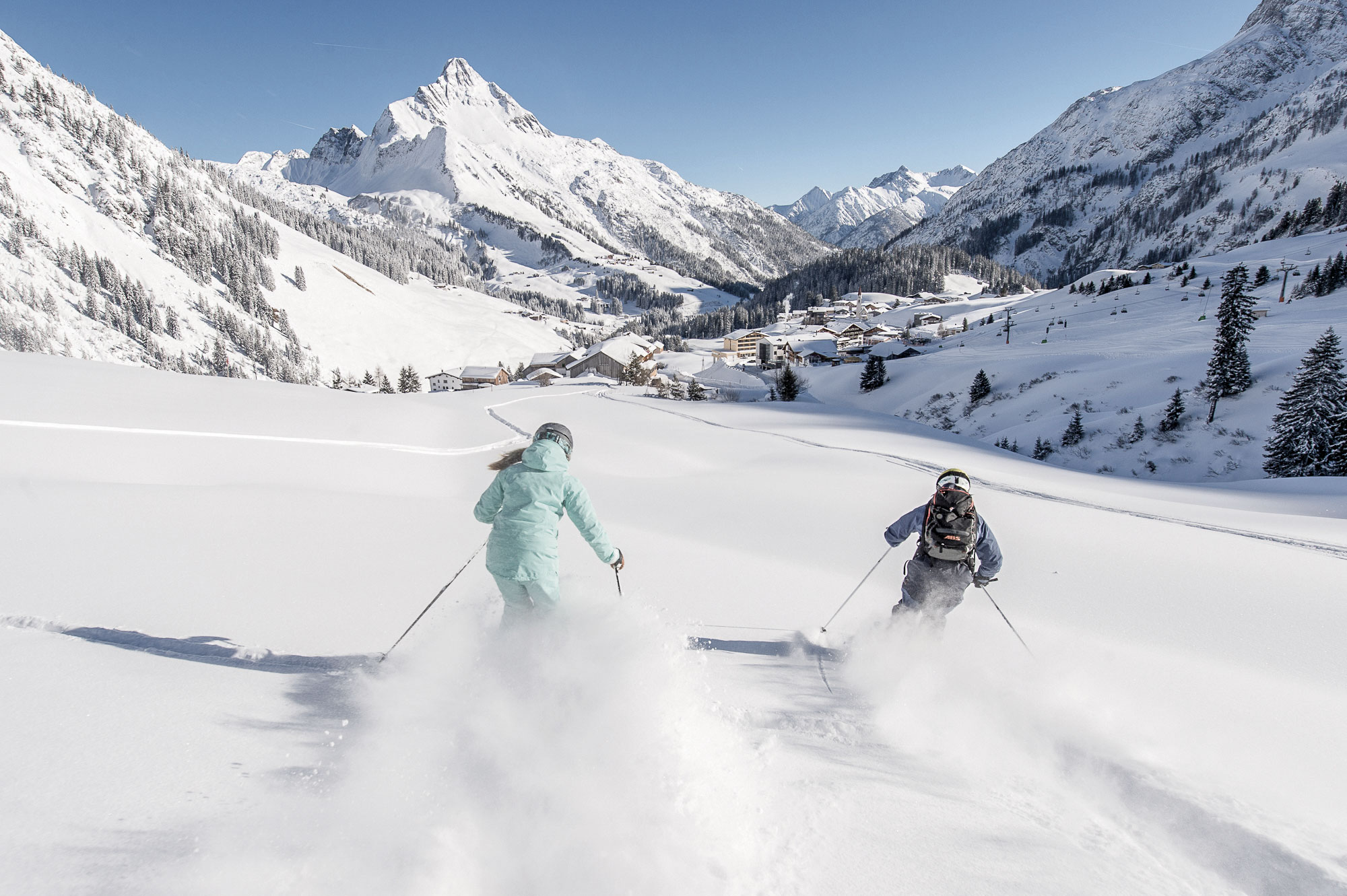 Skifahren in Warth